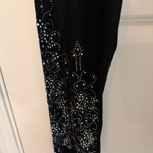 Vocal Black Rhinestone Leggings NWT 3X